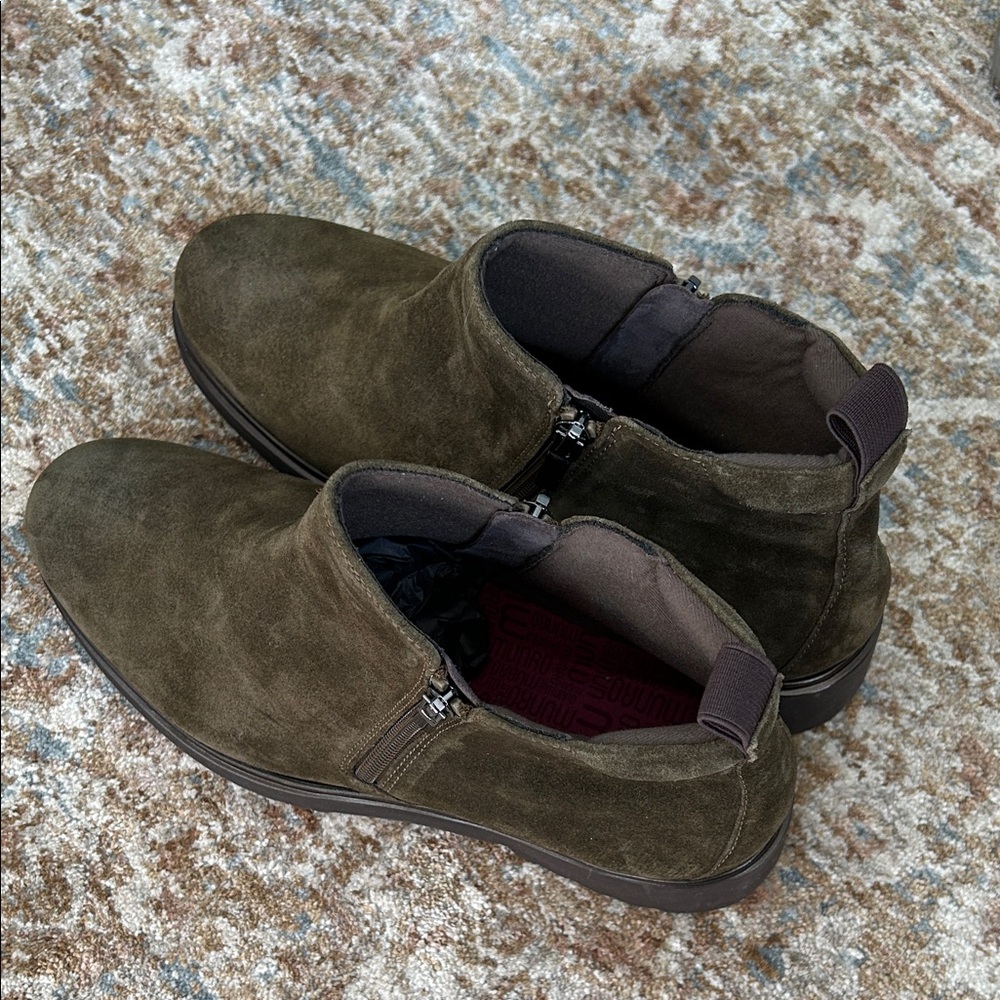 Women’s Brand New Munro Comfort Olive Suede Shoes sz 10.5 wide